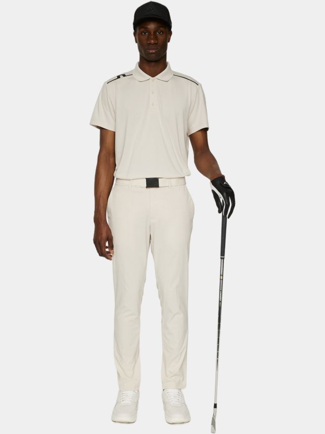 J.Lindeberg Lionel Halbarm Polo beige