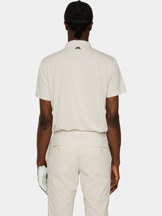 J.Lindeberg Lionel Halbarm Polo beige