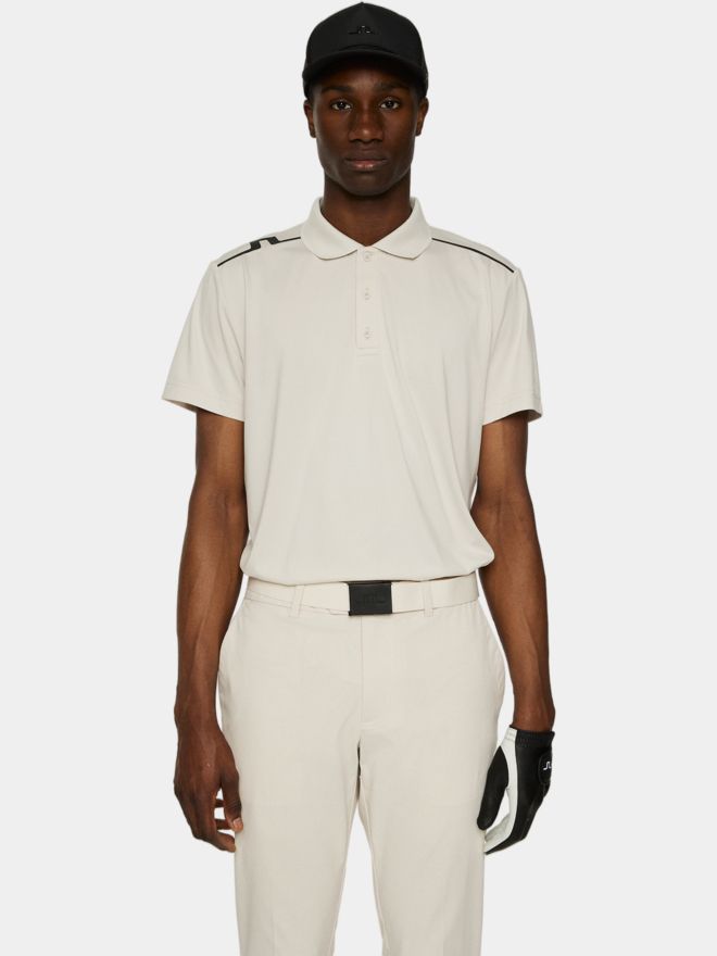 J.Lindeberg Lionel Halbarm Polo beige
