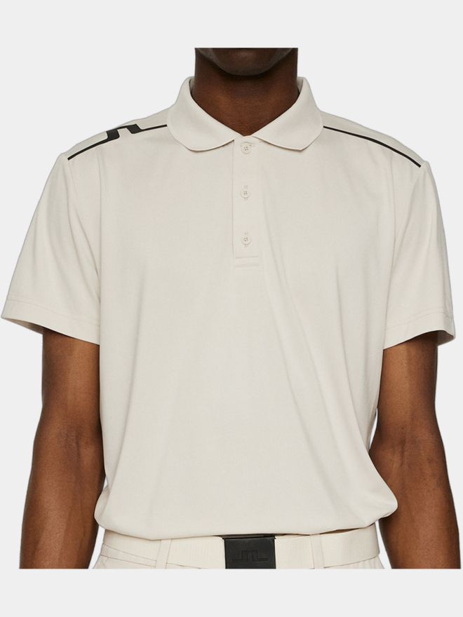 J.Lindeberg Lionel Halbarm Polo beige