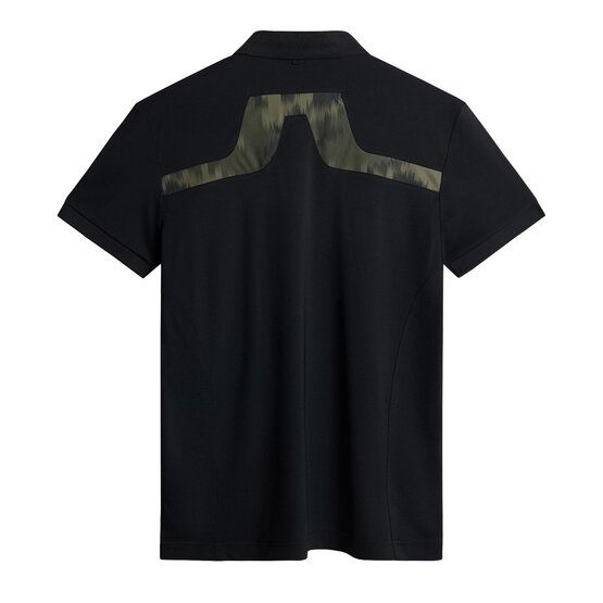 J.Lindeberg KV Print Halbarm Polo schwarz