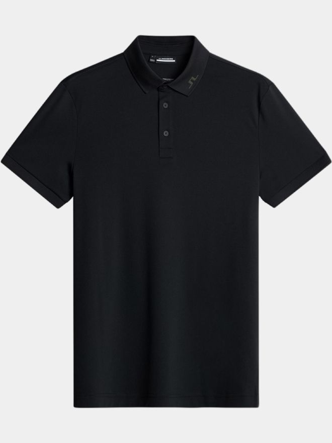 J.Lindeberg KV Print Halbarm Polo schwarz