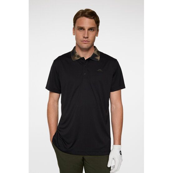 J.Lindeberg Glen polo s krátkým rukávem černá