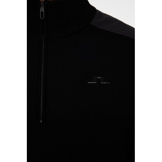 J.Lindeberg Jeffrey Větrovka Svetr Windstopp Knit černá