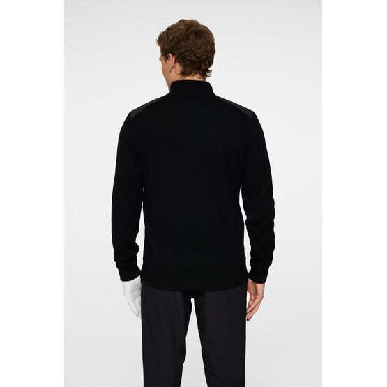 J.Lindeberg Jeffrey Větrovka Svetr Windstopp Knit černá