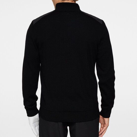 J.Lindeberg Jeffrey Windbreaker Sweater Windstopp Strick schwarz