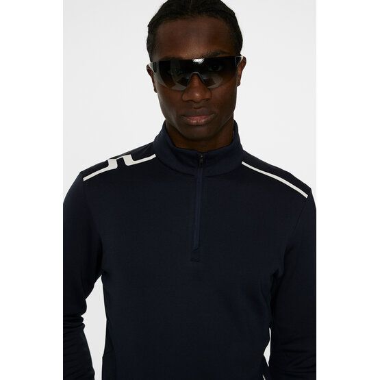 J.Lindeberg Vinnie Quarter Zip Stretch Midlayer námořnická modrá