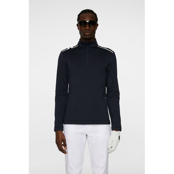 J.Lindeberg Vinnie Quarter Zip Stretch Midlayer námořnická modrá