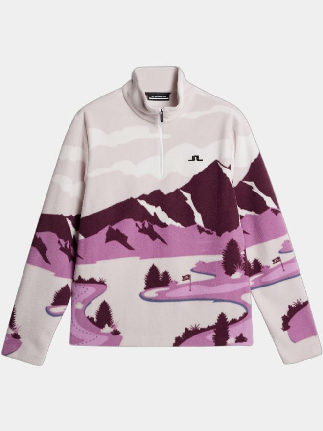 J.Lindeberg Sammie Pile Jacket Fleece Midlayer beere