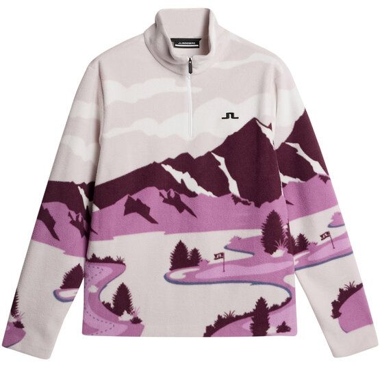 J.Lindeberg Sammie Pile Jacket Fleece Midlayer beere
