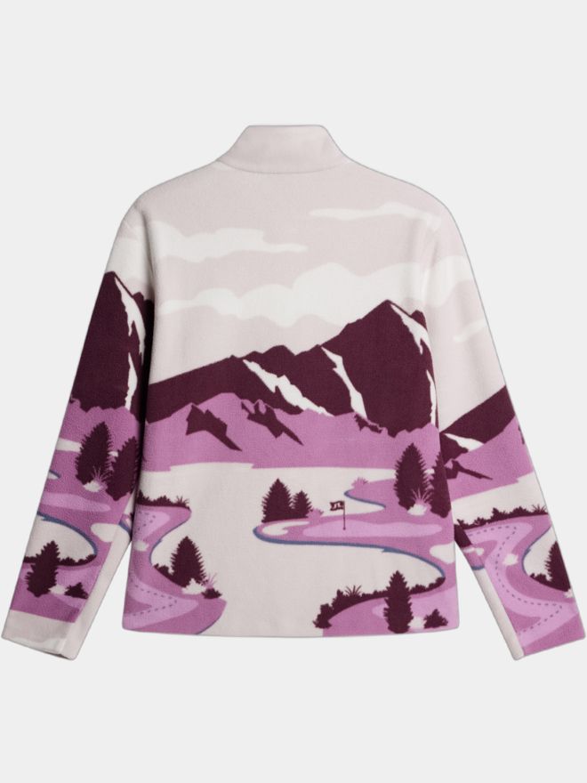 J.Lindeberg Sammie Pile Jacket Fleece Midlayer beere