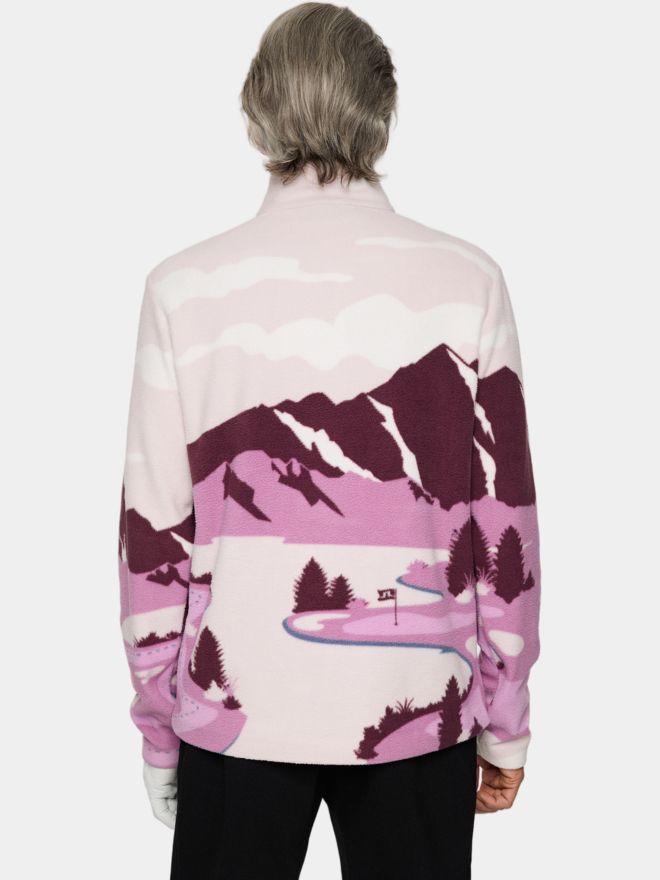 J.Lindeberg Sammie Pile Jacket Fleece Midlayer beere