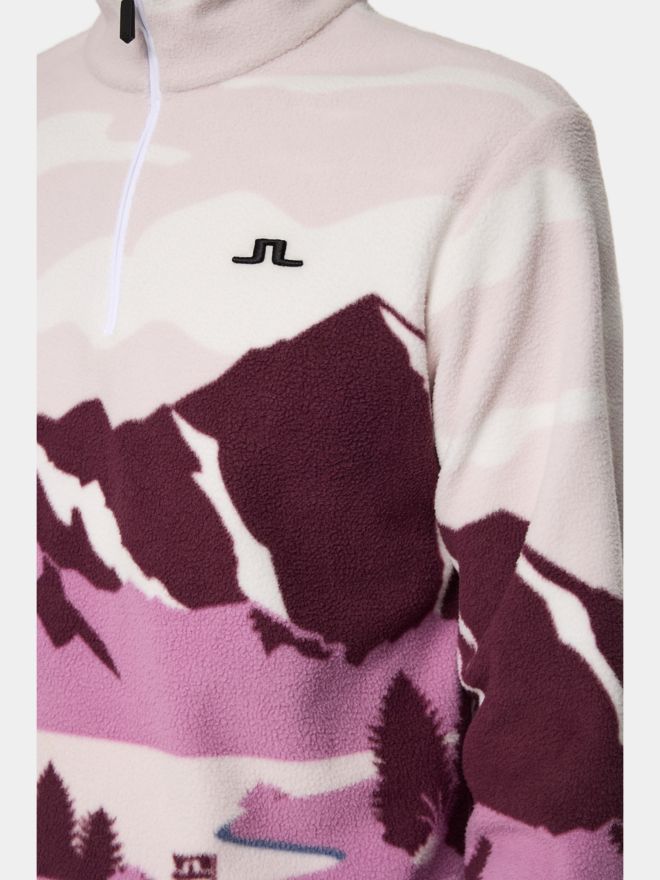 J.Lindeberg Sammie Pile Jacket Fleece Midlayer beere