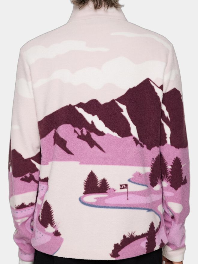 J.Lindeberg Sammie Pile Jacket Fleece Midlayer beere