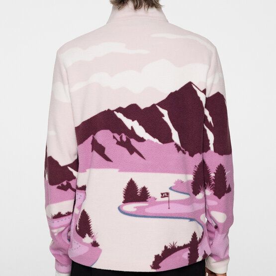 J.Lindeberg Sammie Pile Jacket Fleece Midlayer beere