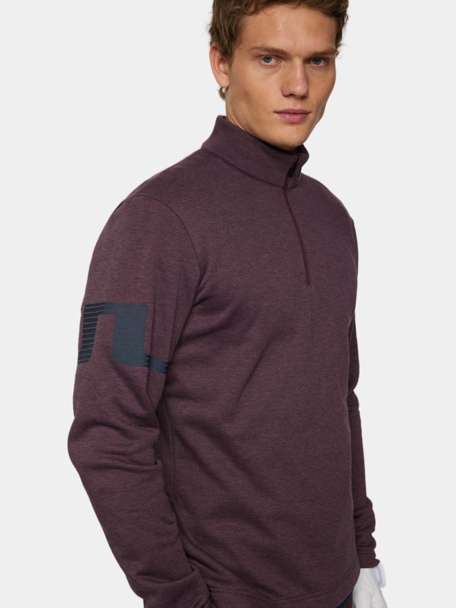 J.Lindeberg Heath Strike Stretch Midlayer beere