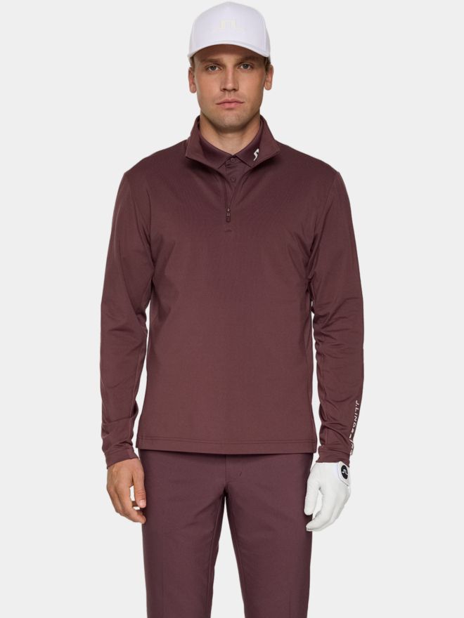 J.Lindeberg Tour Tech Stretch Midlayer beere
