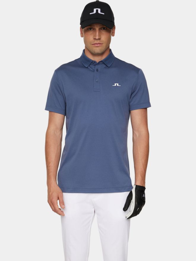 J.Lindeberg Bridge Halbarm Polo blau