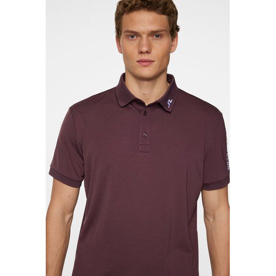 J.Lindeberg Tour Tech polo s krátkým rukávem bobule