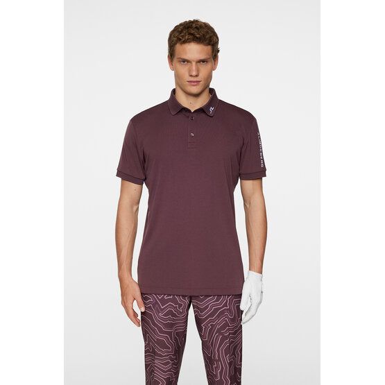 J.Lindeberg Tour Tech polo s krátkým rukávem bobule