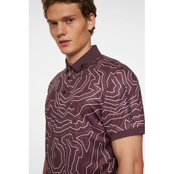 J.Lindeberg Tour Tech polo s krátkým rukávem bobule