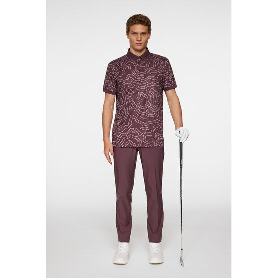 J.Lindeberg Tour Tech polo s krátkým rukávem bobule