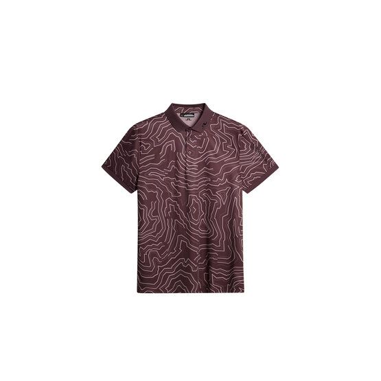 J.Lindeberg Tour Tech polo s krátkým rukávem bobule