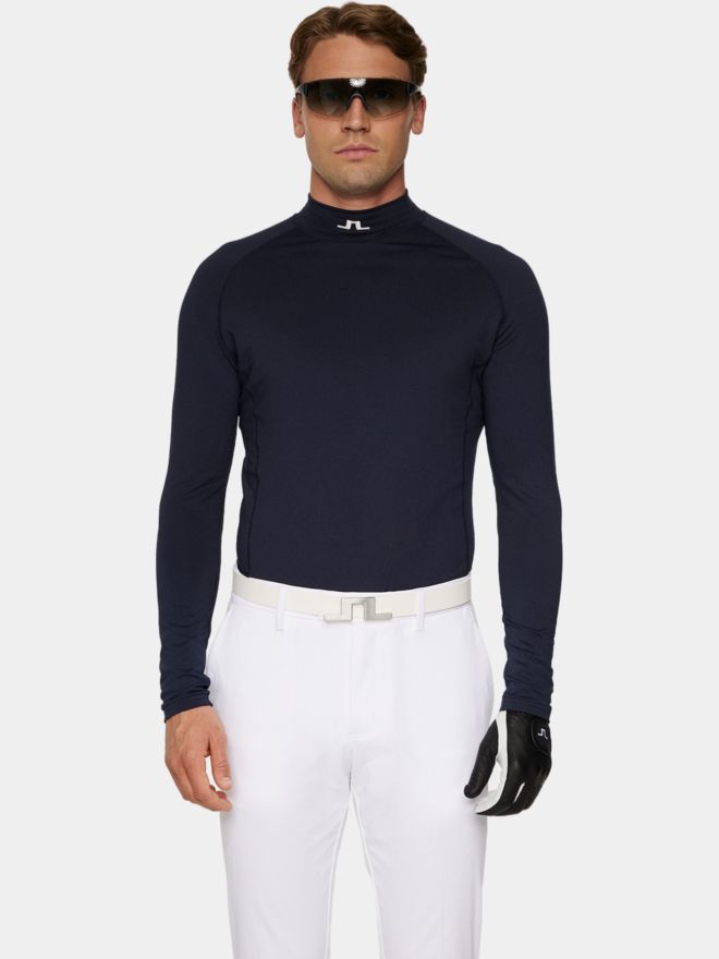 J.Lindeberg Ello Brushed Top Mock Unterzieher navy