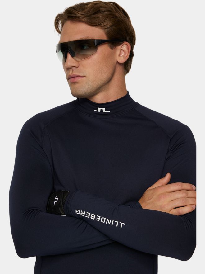 J.Lindeberg Ello Brushed Top Mock Unterzieher navy