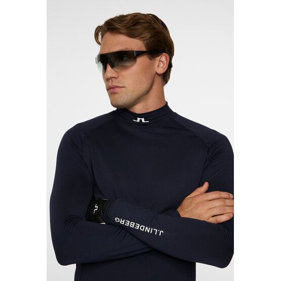 J.Lindeberg Ello Brushed Top Mock undershirt námořnická modrá