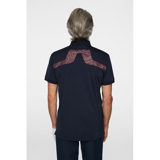 J.Lindeberg KV Print polo s krátkým rukávem námořnická modrá