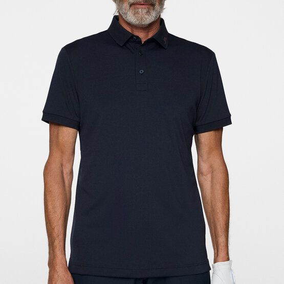 J.Lindeberg KV Print Halbarm Polo navy