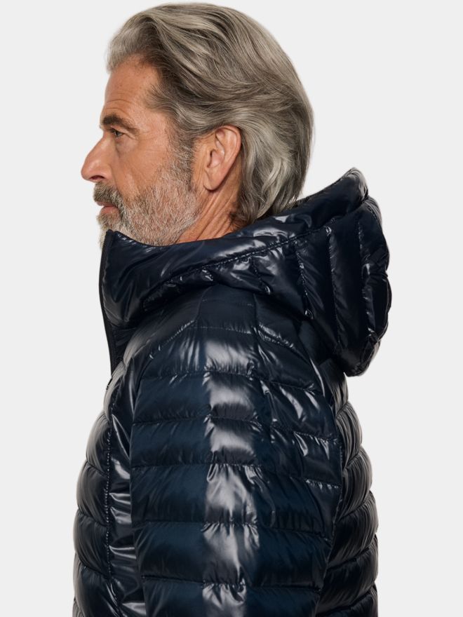 J.Lindeberg Oden Light Down Hood Daunen Jacke navy