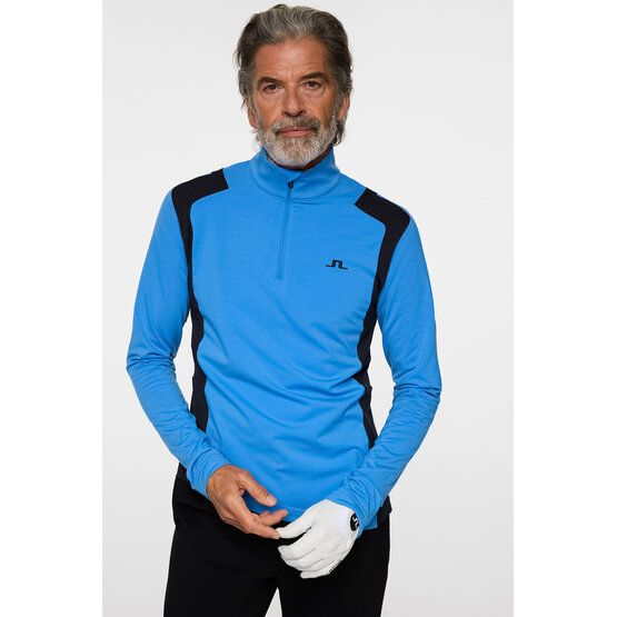 J.Lindeberg Lukas Quarter Zip Stretch Midlayer hellblau
