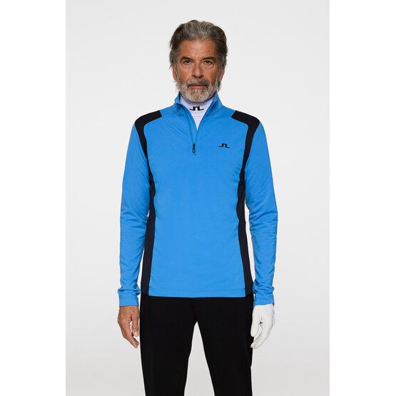 J.Lindeberg Lukas Quarter Zip Stretch Midlayer hellblau
