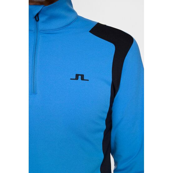 J.Lindeberg Lukas Quarter Zip Stretch Midlayer hellblau