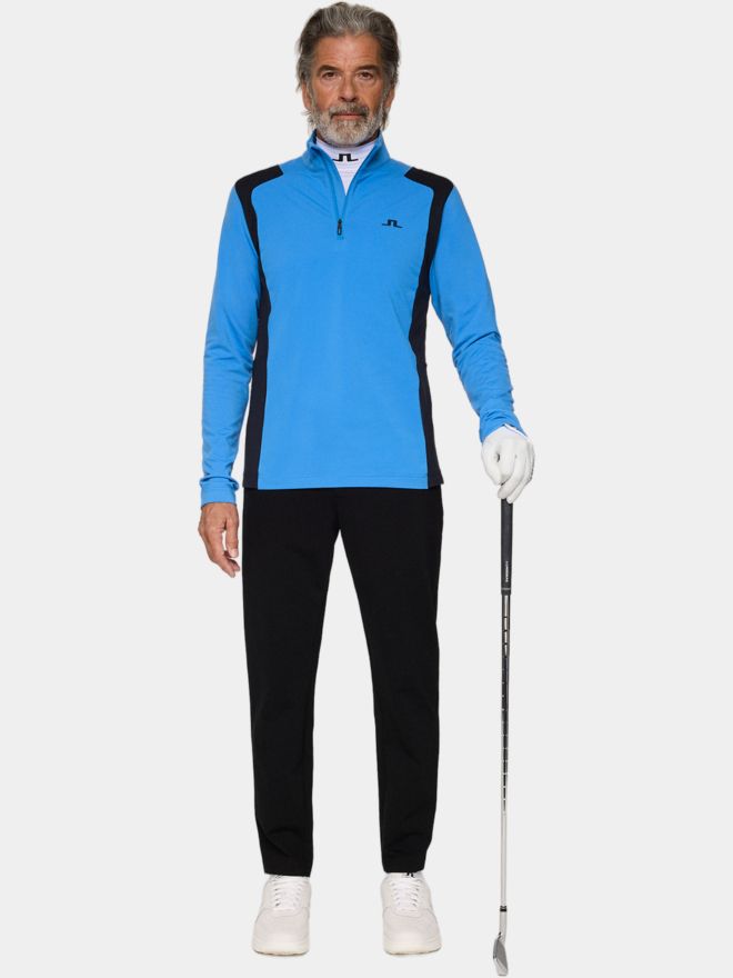 J.Lindeberg Lukas Quarter Zip Stretch Midlayer hellblau