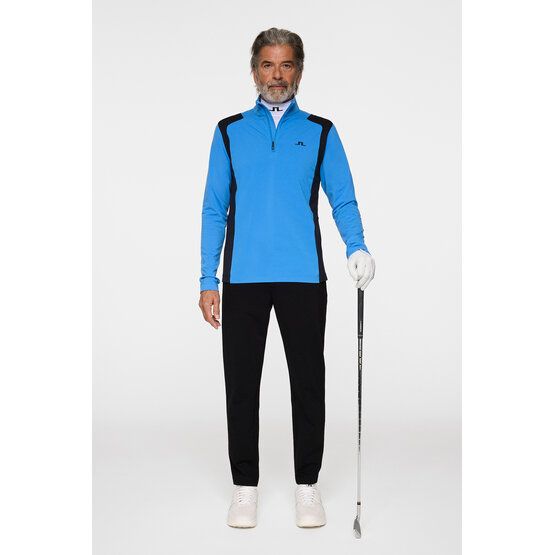 J.Lindeberg Lukas Quarter Zip Stretch Midlayer hellblau