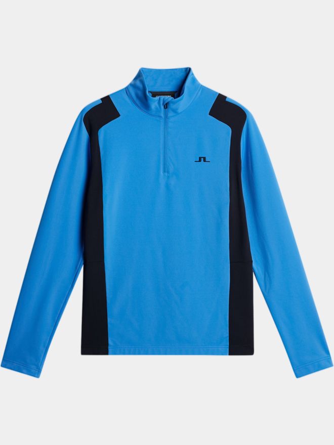 J.Lindeberg Lukas Quarter Zip Stretch Midlayer hellblau