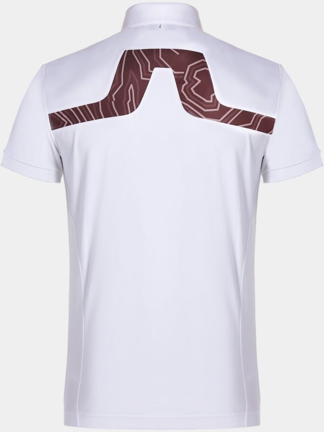 J.Lindeberg KV Print Halbarm Polo weiß
