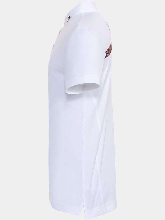 J.Lindeberg KV Print Halbarm Polo weiß