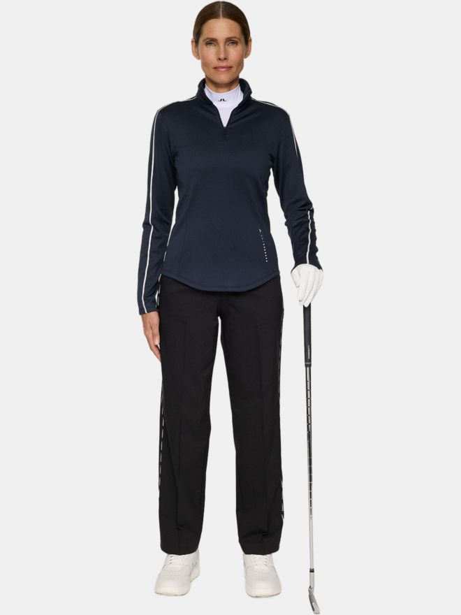 J.Lindeberg Nefe Quarter Zip Stretch Midlayer navy