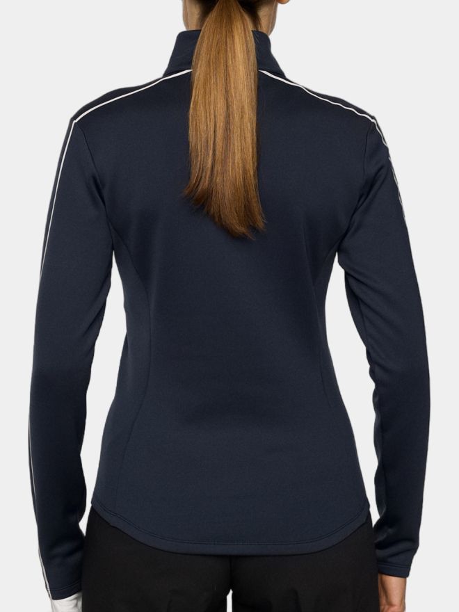 J.Lindeberg Nefe Quarter Zip Stretch Midlayer navy