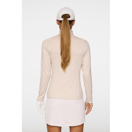 J.Lindeberg Steffi Quarter Zip Stretch Midlayer beige
