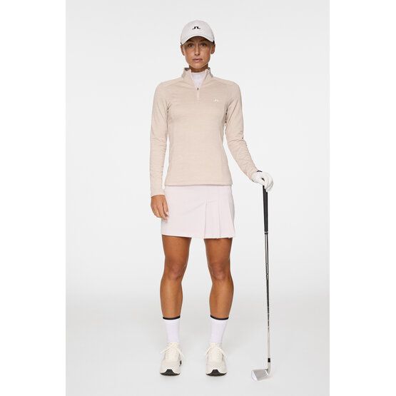J.Lindeberg Steffi Quarter Zip Stretch Midlayer beige