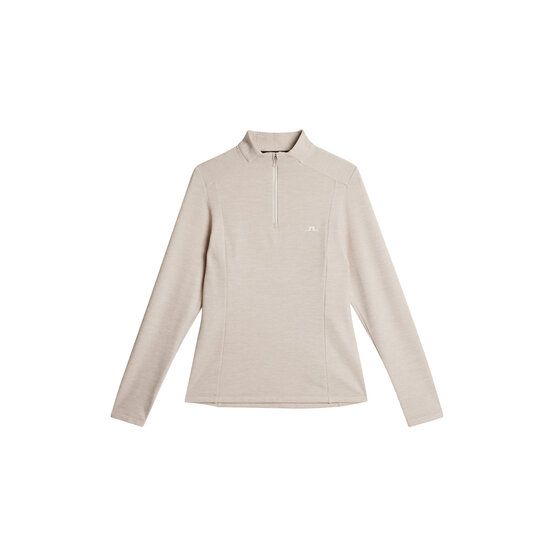 J.Lindeberg Steffi Quarter Zip Stretch Midlayer beige