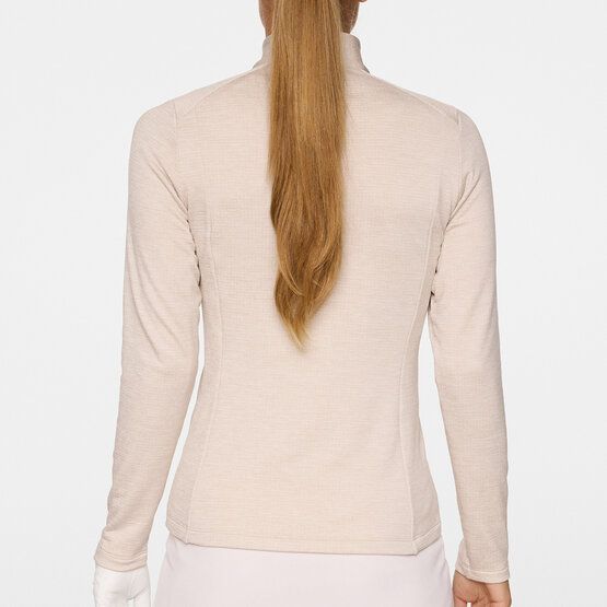 J.Lindeberg Steffi Quarter Zip Stretch Midlayer beige
