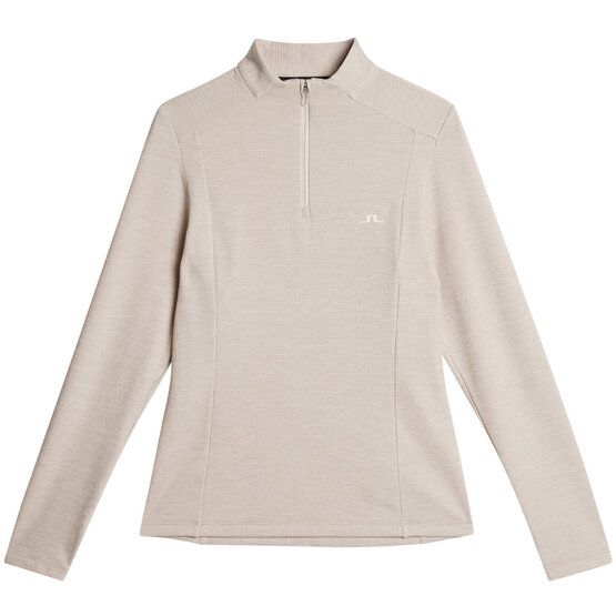 J.Lindeberg Steffi Quarter Zip Stretch Midlayer beige
