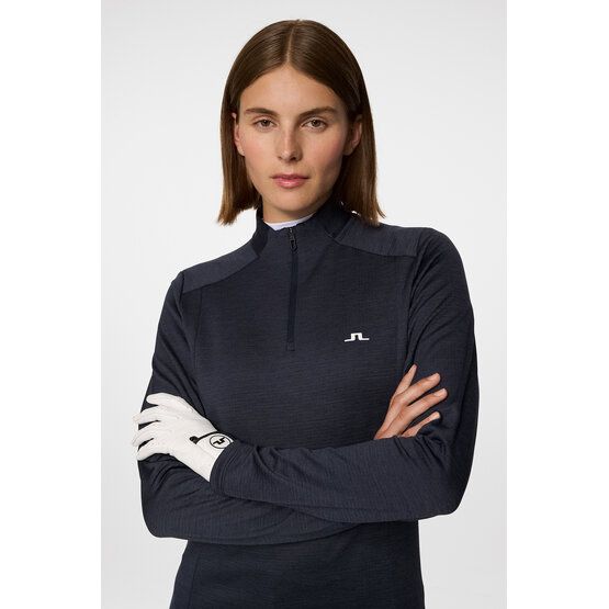 J.Lindeberg Steffi Quarter Zip Stretch Midlayer navy