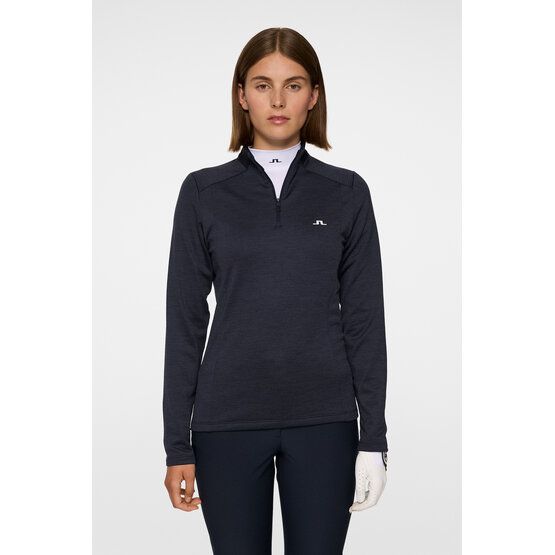 J.Lindeberg Steffi Quarter Zip Stretch Midlayer navy